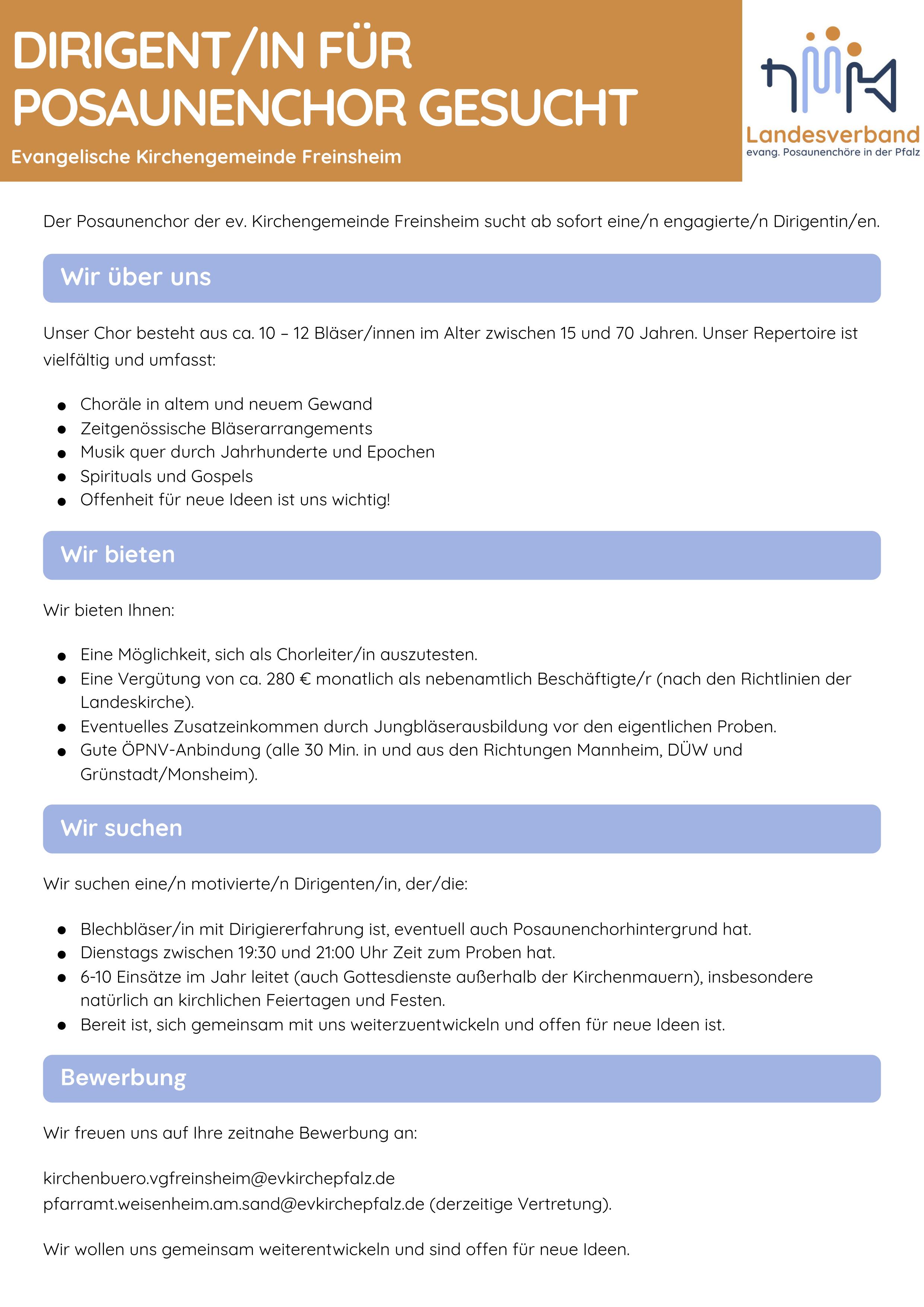 dirigent in freinsheim